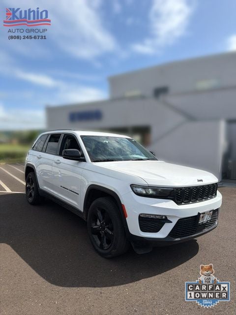 2023 Jeep Grand Cherokee Limited in Bright White Clearcoat — front three-quarter view