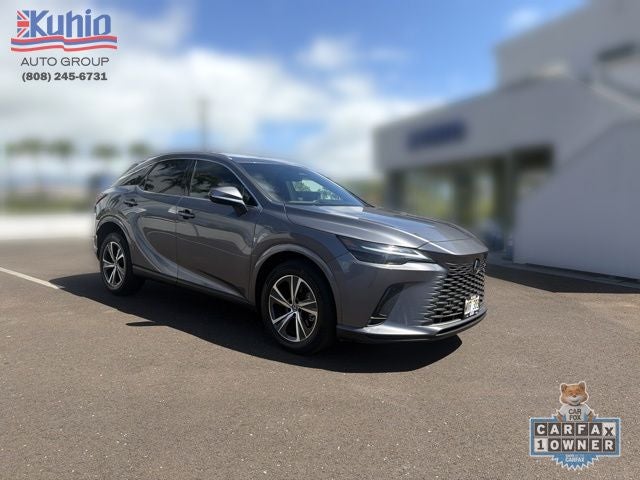 2023 Lexus RX 350 in Gray — front three-quarter view