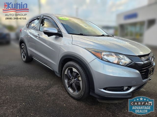 2018 Honda HR-V EX in Silver — front three-quarter view