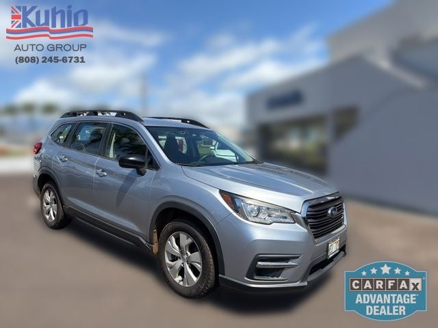 2022 Subaru Ascent Base in Ice Silver Metallic — front three-quarter view