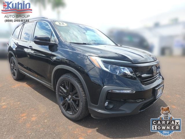 2022 Honda Pilot Special Edition in Black — front three-quarter view