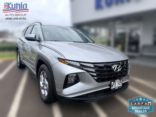 2024 Hyundai Tucson SEL in Shimmering Silver — front three-quarter view