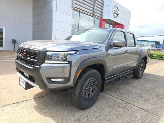 2026 Nissan Frontier PRO-4X in Gun Metallic — front three-quarter view