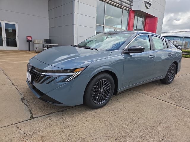2026 Nissan Sentra SV in Atlantic Gray Metallic — front three-quarter view
