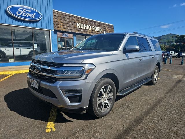 2023 Ford Expedition Max Limited in Silver Metallic — front three-quarter view