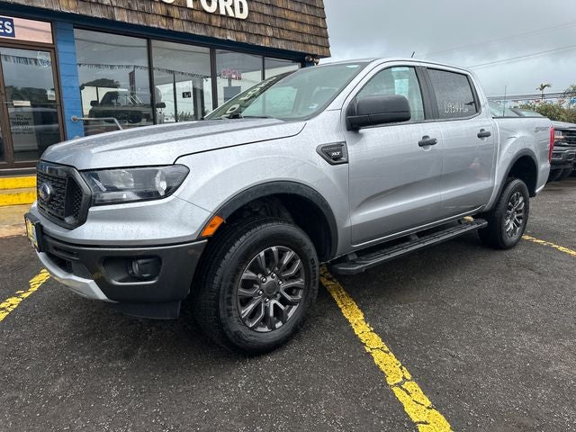2021 Ford Ranger XLT in Silver Metallic — front three-quarter view