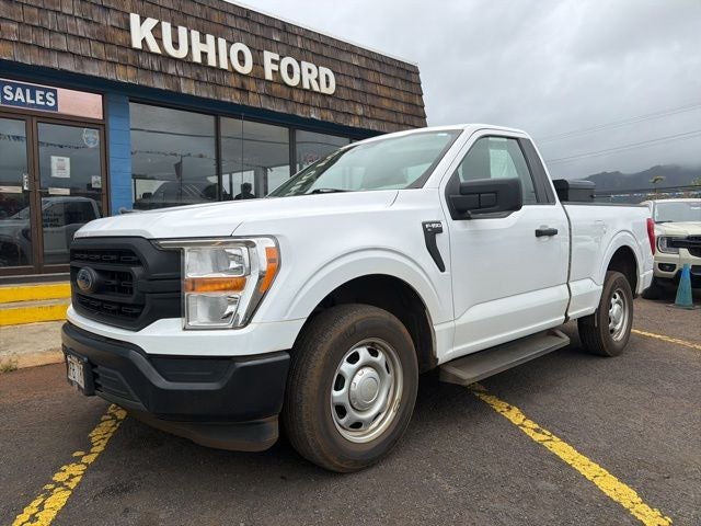 2022 Ford F-150 XL in Oxford White — front three-quarter view