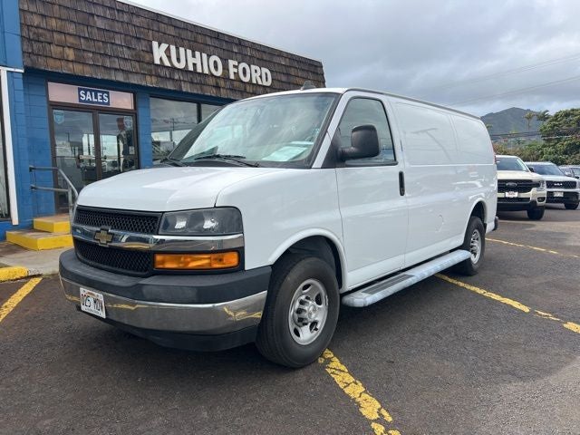 2022 Chevrolet Express 2500 Work Van Cargo in Summit White — front three-quarter view